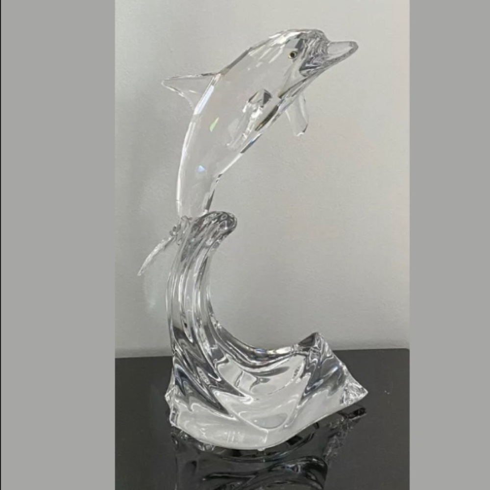 Swarovski Crystal SOUTH SEA-MAXI 8in DOLPHIN!
